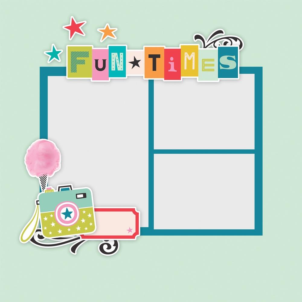 Simple Stories Glitter Enamel Dots - Fun Times