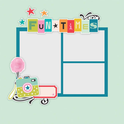 Simple Stories Glitter Enamel Dots - Fun Times