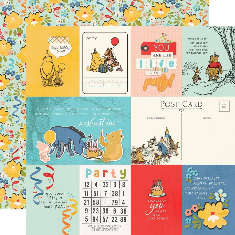 Simple Stories Collection Kit 12"X12" - Say Cheese Classic Pooh Birthday