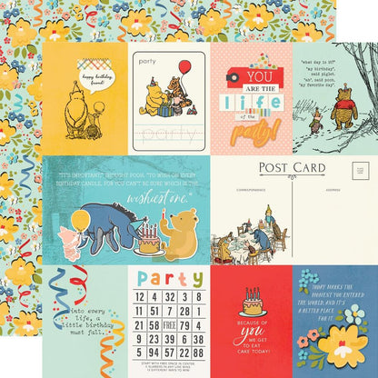 Simple Stories Collection Kit 12"X12" - Say Cheese Classic Pooh Birthday