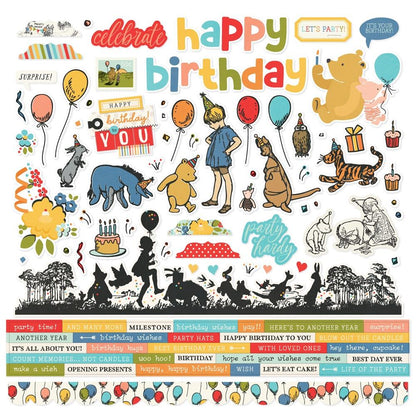 Simple Stories Collection Kit 12"X12" - Say Cheese Classic Pooh Birthday