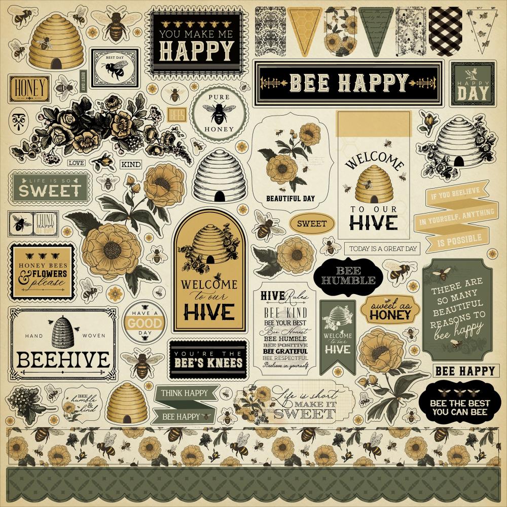 Honey Bee Collection Paper Pack 12"X12"