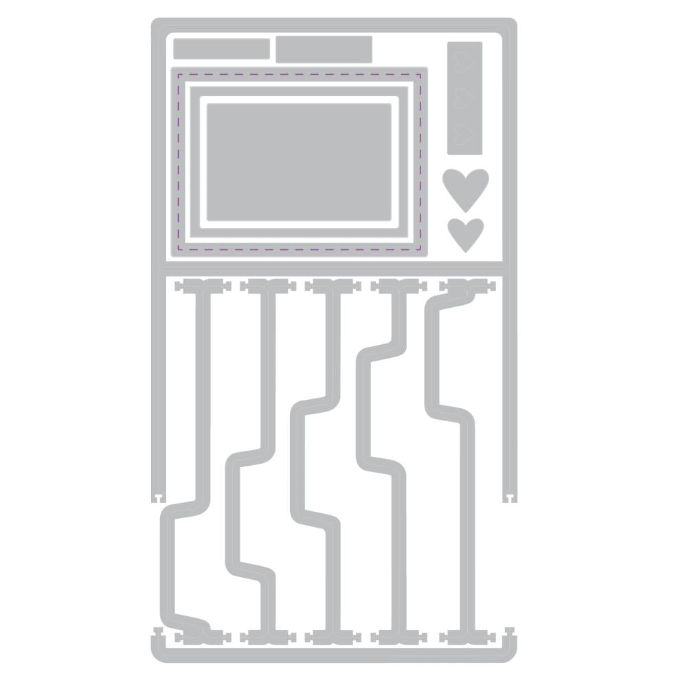 Sizzix Thinlits Die Set 15Pk, Snap and Swap File Folders by 49 and Market