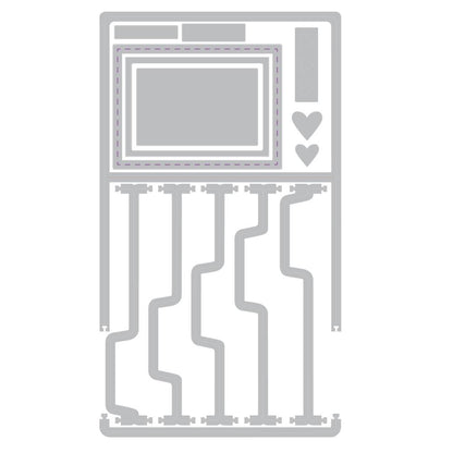 Sizzix Thinlits Die Set 15Pk, Snap and Swap File Folders by 49 and Market