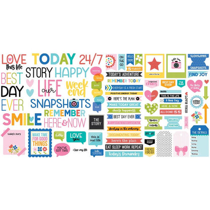 Bella Blvd Cardstock Ephemera Words - Documented