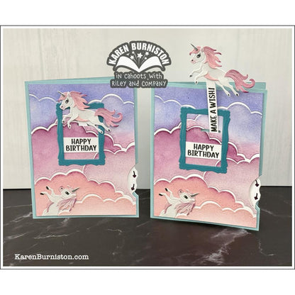 Karen Burniston Clear Stamps - Whirly Wheel Words