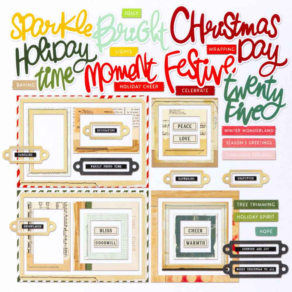 Mistletoe And Memories Chipboard Basics By Vicki Boutin