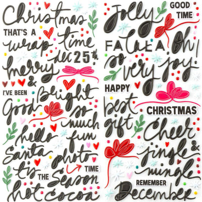 Mistletoe And Memories Puffy Stickers By Vicki Boutin