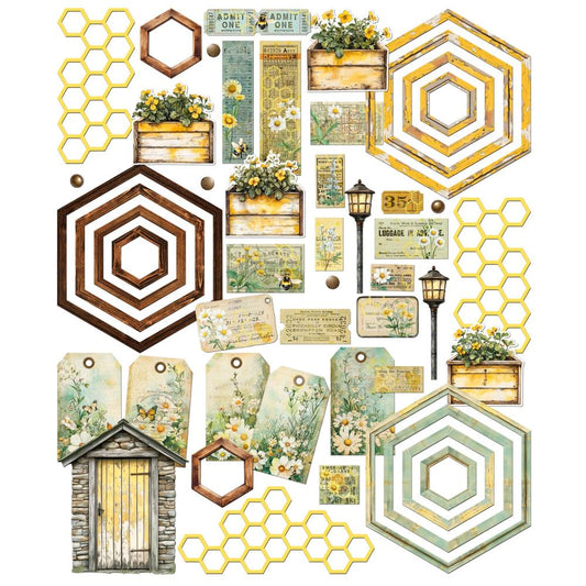 Botanical Buzz Die-Cut Elements by Dennis Bruton
