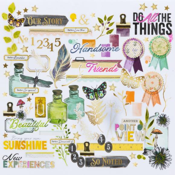 Curiositites In Willow Grove Foiled Die-Cut Assortment By Vicki Boutin