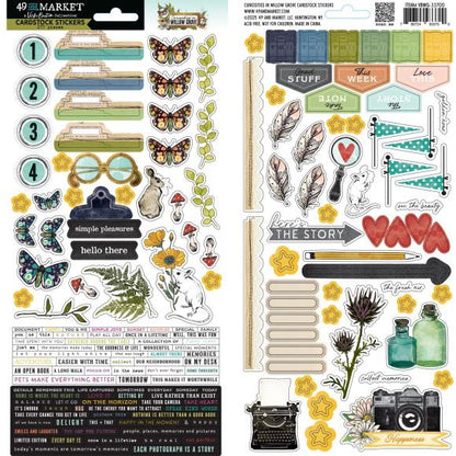 Curiosities In Willow Grove Die-Cuts Cardstock Stickers By Vicki Boutin