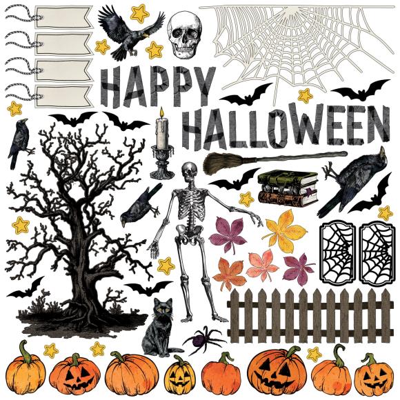 Curiosities In Willow Grove 12x12 Halloween Assortment Pack By Vicki Boutin