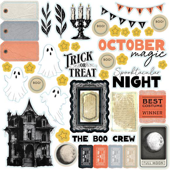 Curiosities In Willow Grove 12x12 Halloween Assortment Pack By Vicki Boutin