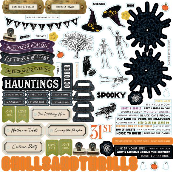 Curiosities In Willow Grove 12x12 Halloween Assortment Pack By Vicki Boutin