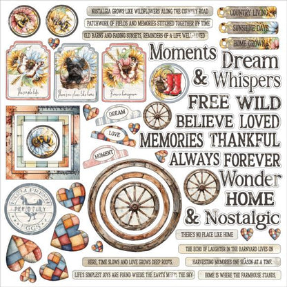 Whispering Way Chipboard Assortment By Joanne Bain