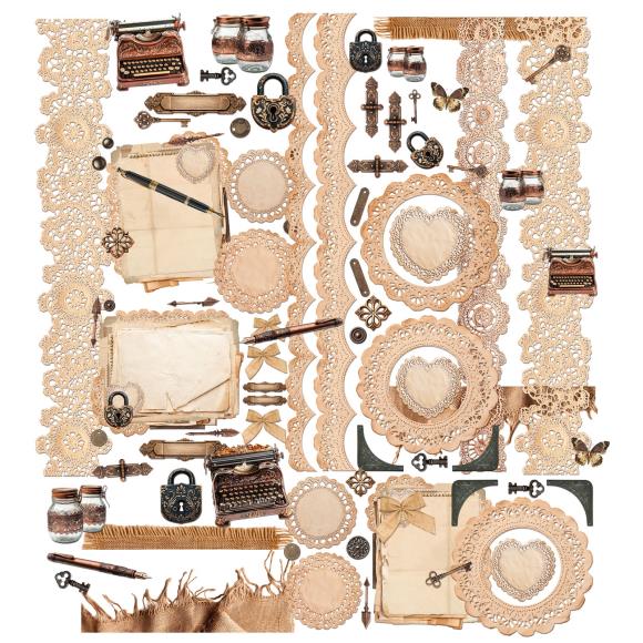 Nostalgic Memories Laser-Cut Ephemera by Dennis Bruton