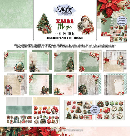 3Quarter Designs - Xmas Magic Collection 12"x12" Pack