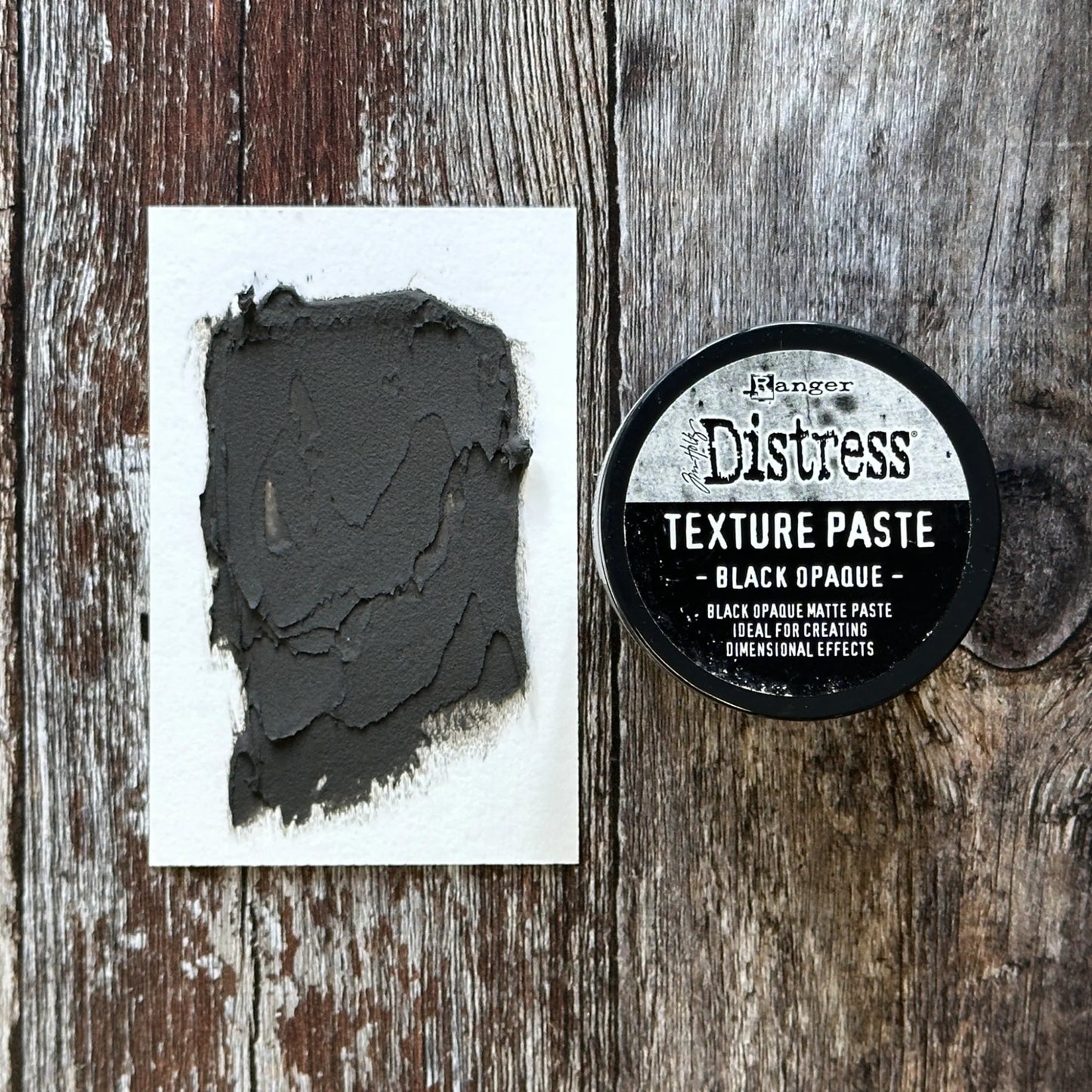 Tim Holtz Distress Texture Paste Black Opaque Ranger