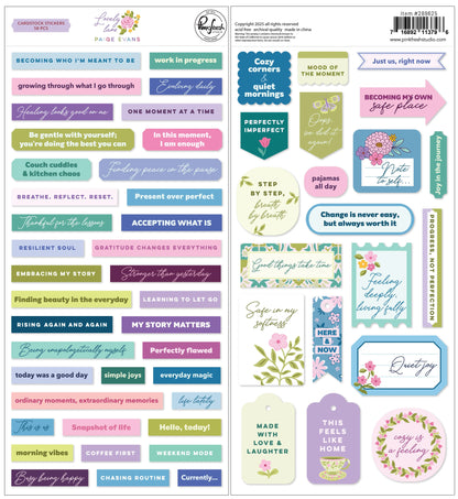 Pinkfresh Studio Lovely Lane: Cardstock Stickers Paige Evans