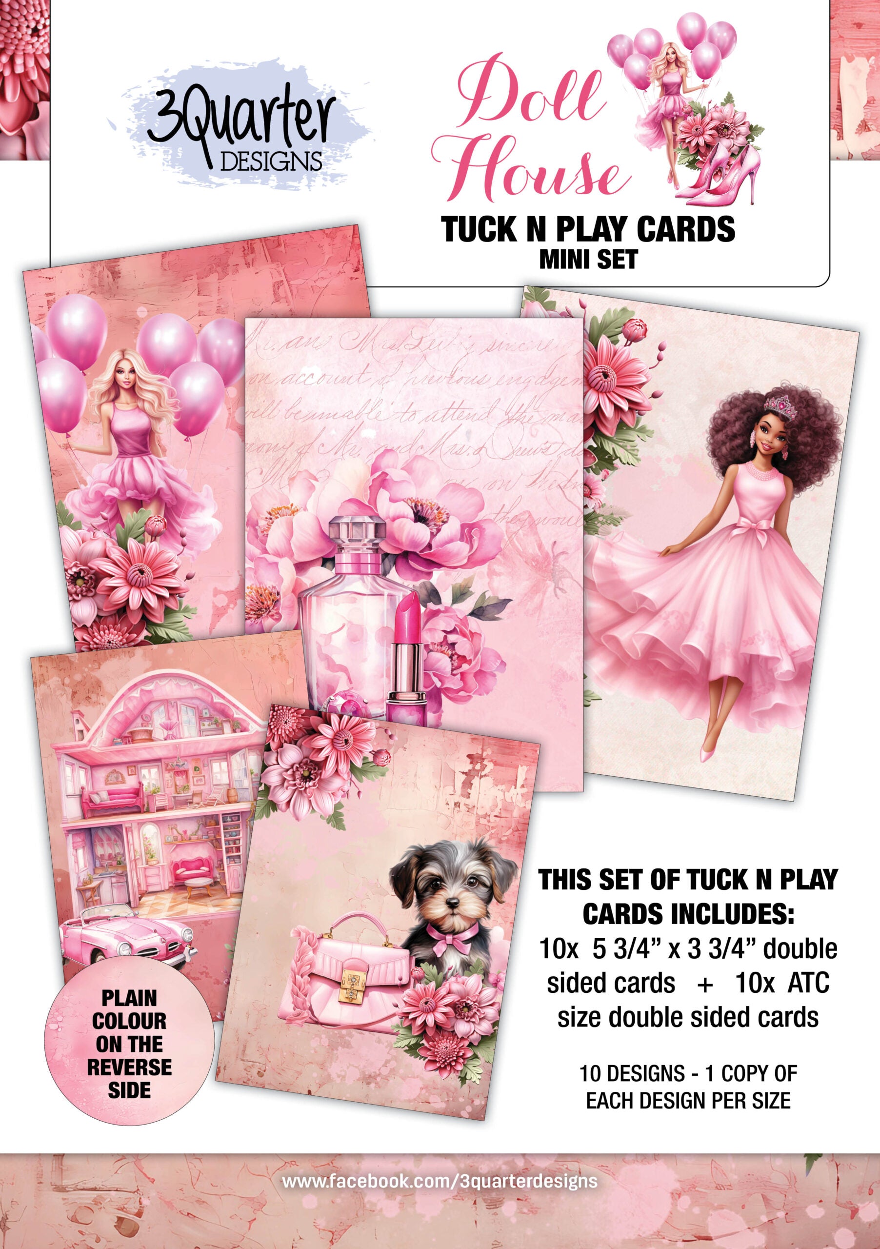 3Quarter Design - Doll House Tuck 'n' play cards Mini Set.jpg