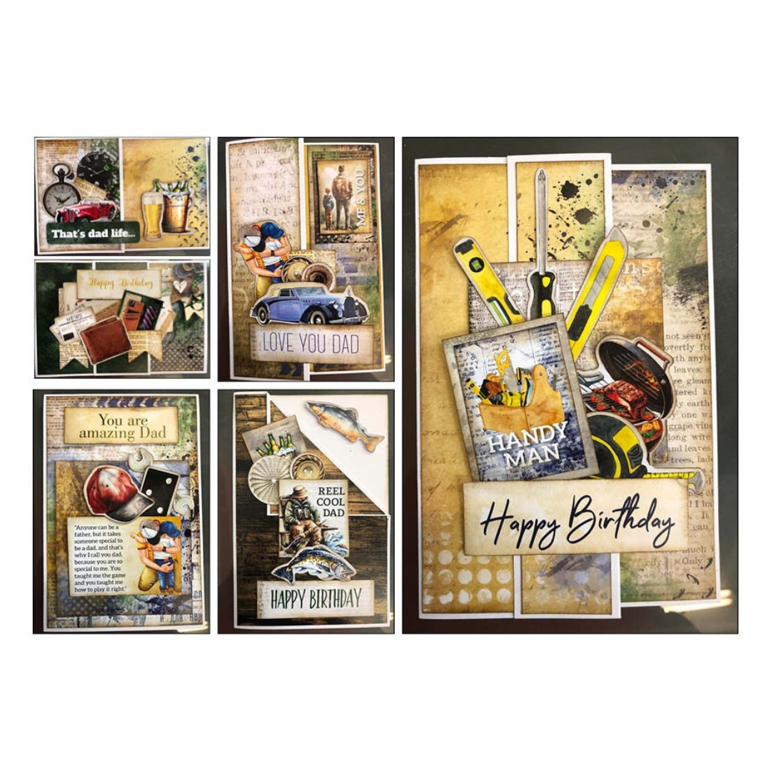 3Quarter Designs - Dadz Life - 6x4 card pack ideas - Captured Hearts Australia