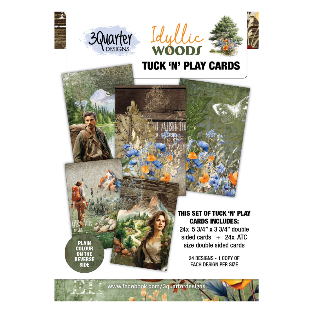 3Quarter Designs - Idyllic Woods Tuck 'N' Play Cards