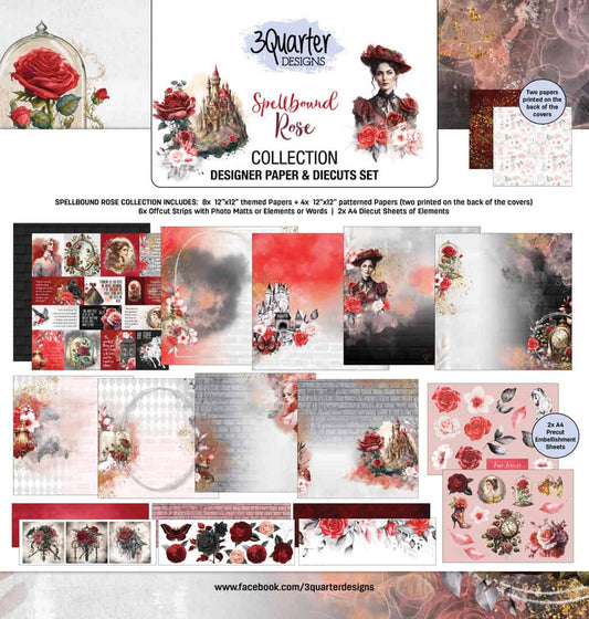 3Quarter Designs - Spellbound Rose - 12x12 pack - Captured Hearts Australia