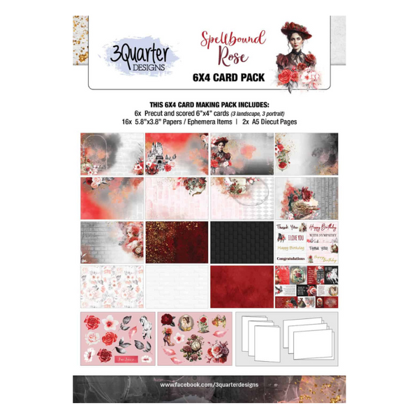 3Quarter Designs - Spellbound Rose - 6x4 Card Pack – Captured Hearts ...