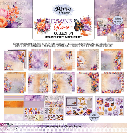 3Quarters Designs - Dawn's Glow - 12"x12" Pack