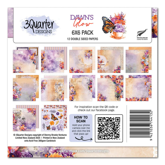3Quarters Designs - Dawn's Glow - 6"x6" Pack