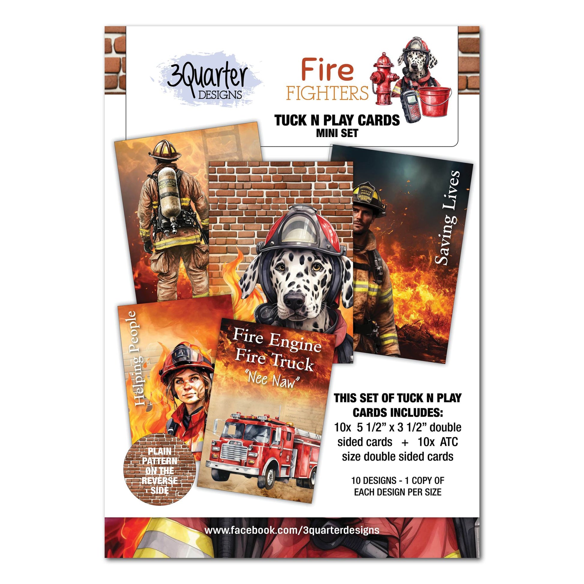 3Quarters Designs - Fire Fighters - Mini Tuck n Plays