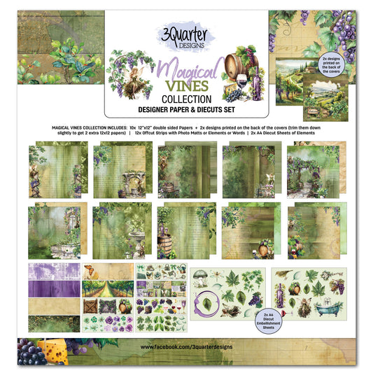 3Quarters Designs - Magical Vines - 12"x12" Pack