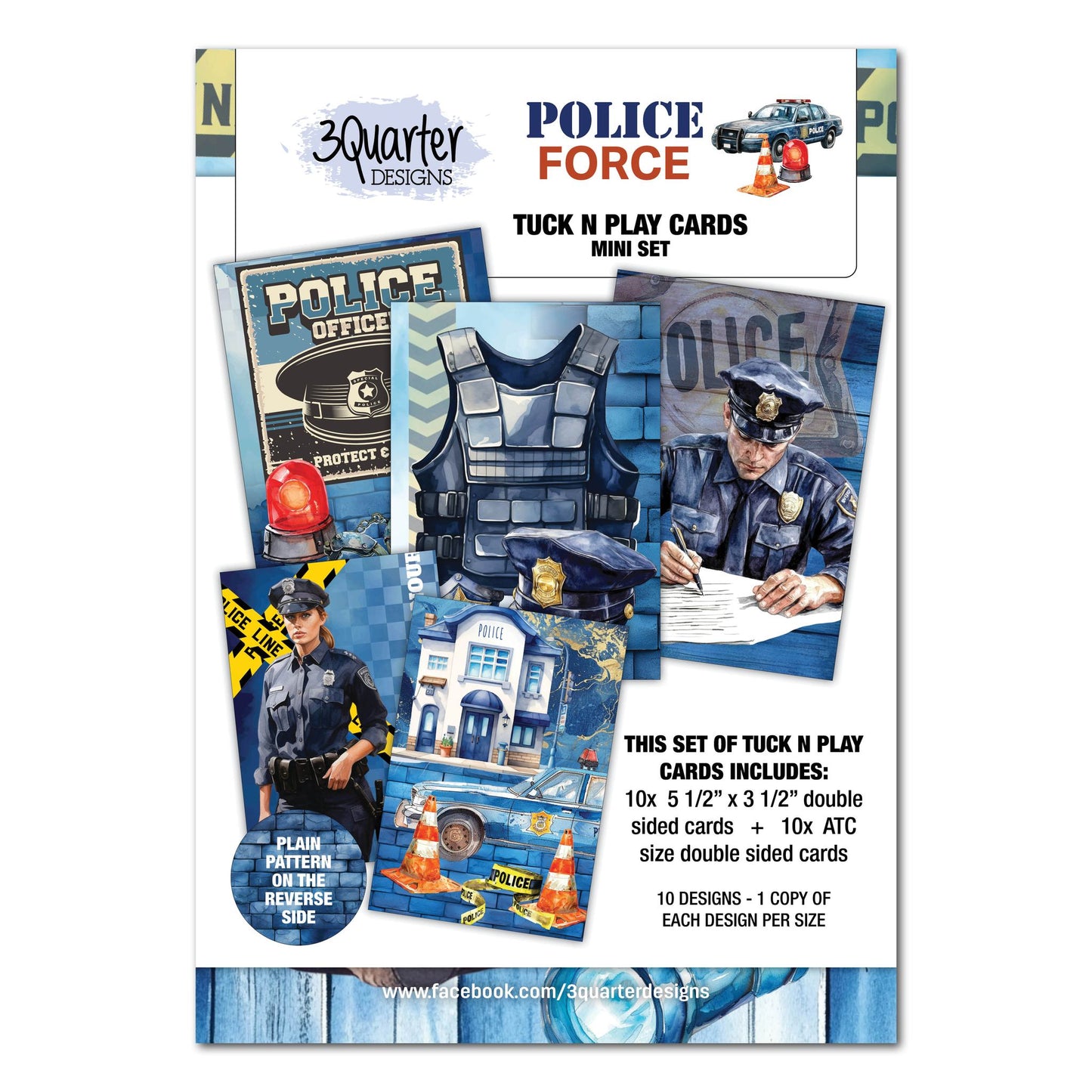 3Quarters Designs - Police Force - Mini Tuck n Plays