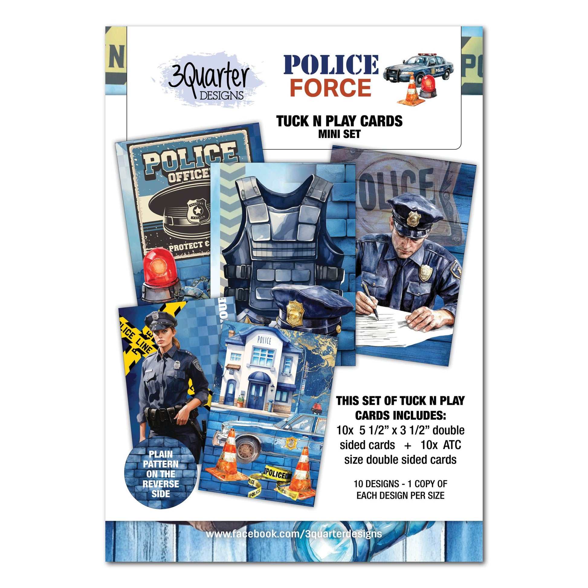 3Quarters Designs - Police Force - Mini Tuck n Plays