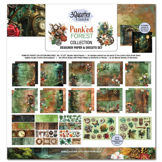 3Quarters Designs - Punk’ed Forest - 12"x12" Pack