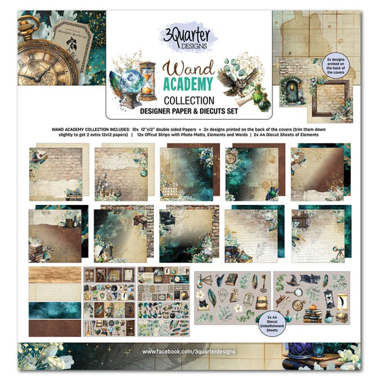 3Quarters Designs - Wand Academy Collection - 12"x12" Pack