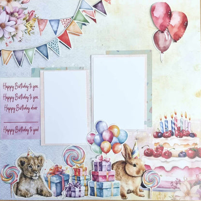 3Quarters Designs - Birthday Wishes - 12"x12" Pack