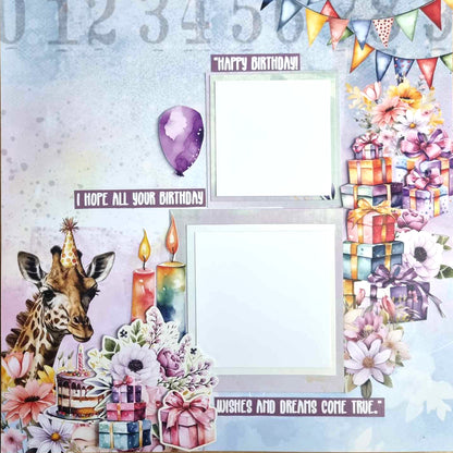 3Quarters Designs - Birthday Wishes - 12"x12" Pack