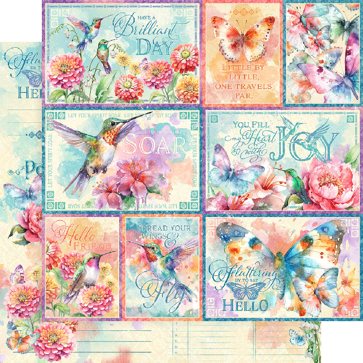Graphic 45 Collection Pack 12"X12" - Flight of Fancy