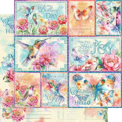 Graphic 45 Collection Pack 12"X12" - Flight of Fancy