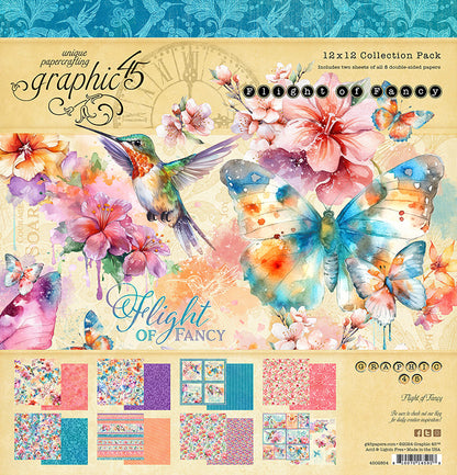 Graphic 45 Collection Pack 12"X12" - Flight of Fancy
