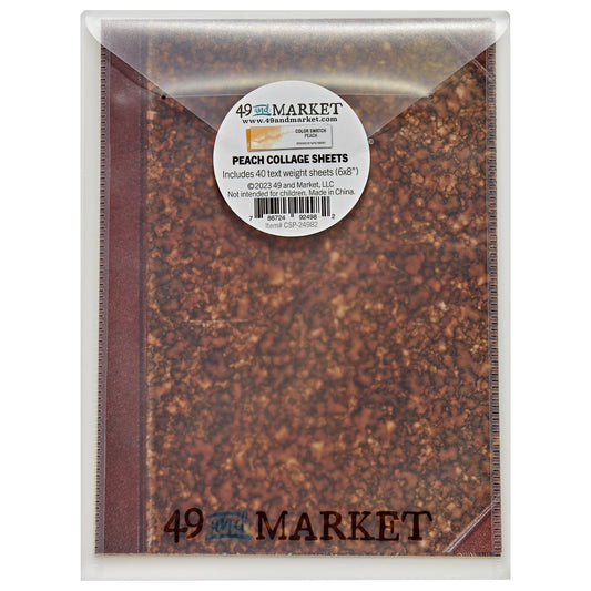 49 And Market Collage Sheets 6"x8" 40/Pkg - Color Swatch: Peach
