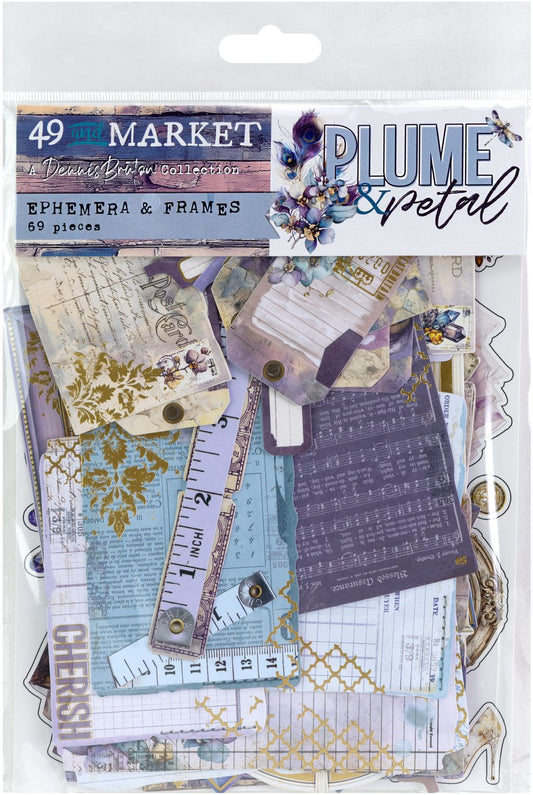 49 and MArket - Plume & Petal Ephemera & Frames by Dennis Bruton