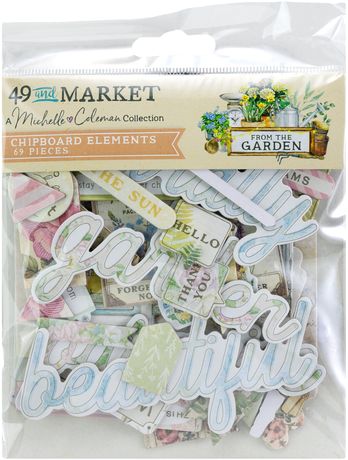 49 and Market - From The Garden Chipboard Set by Michelle Coleman