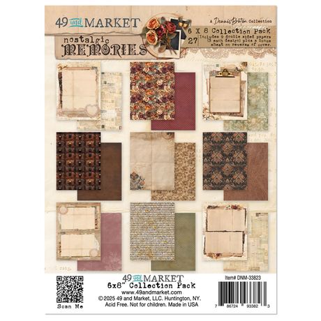 49 and Market - Nostalgic Memories 6x8" Collection Pack by Dennis Bruton