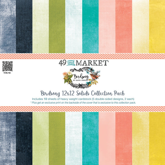 49 and Market Birdsong Solids Pack 12"x12"