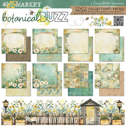 49 and Market Botanical Buzz 12x12 Collection Pack by Dennis Bruton
