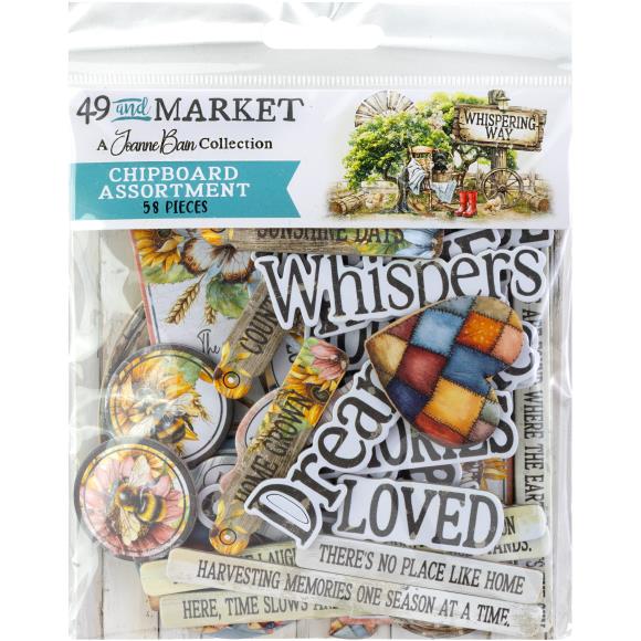 49andMarket - Whispering Way Chipboard Assortment By Joanne Bain