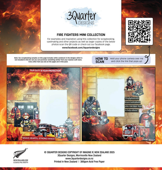 3Quarters Designs - Fire Fighters - Mini Collection + Mini Tuck n Plays