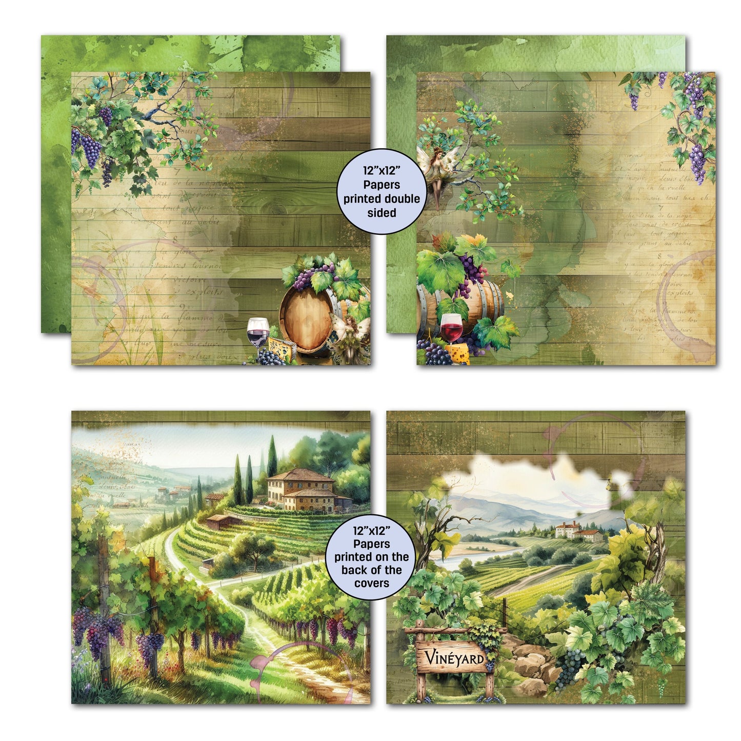3Quarters Designs - Magical Vines - 12"x12" Pack